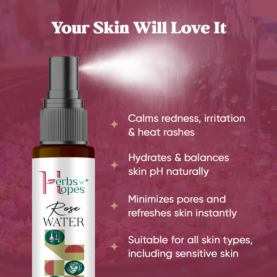 Steam Distilled Rose Water