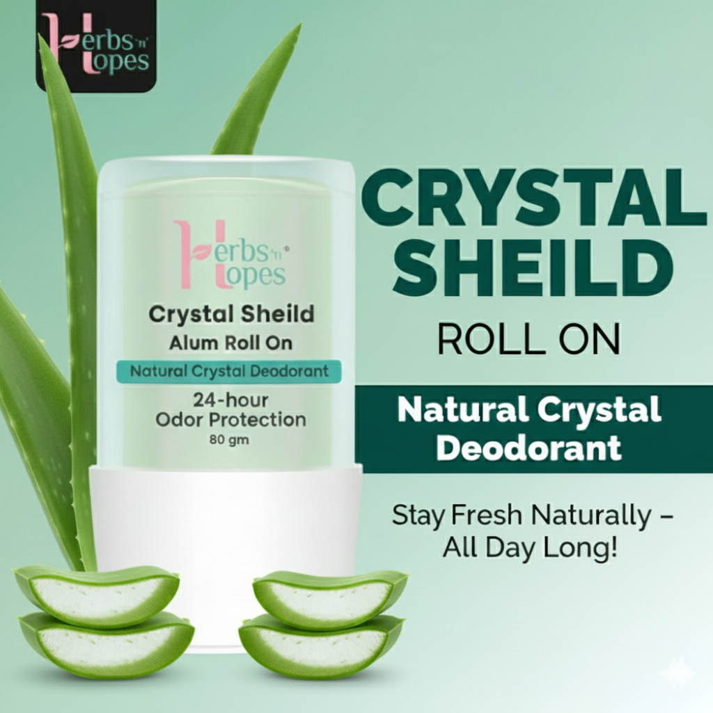 Crystal Shield Alum Roll-On with Aloe Vera