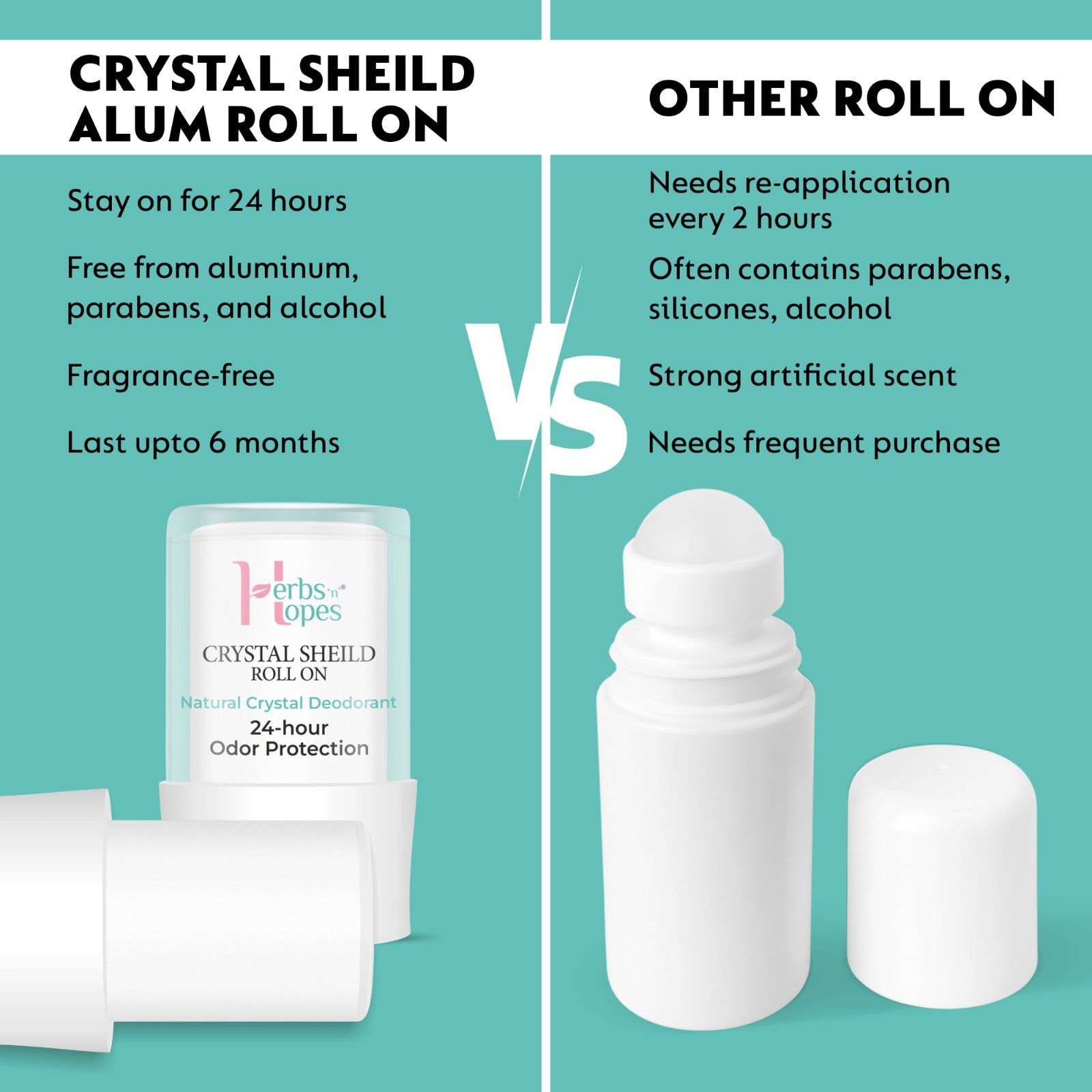 Crystal Shield Alum Roll-On