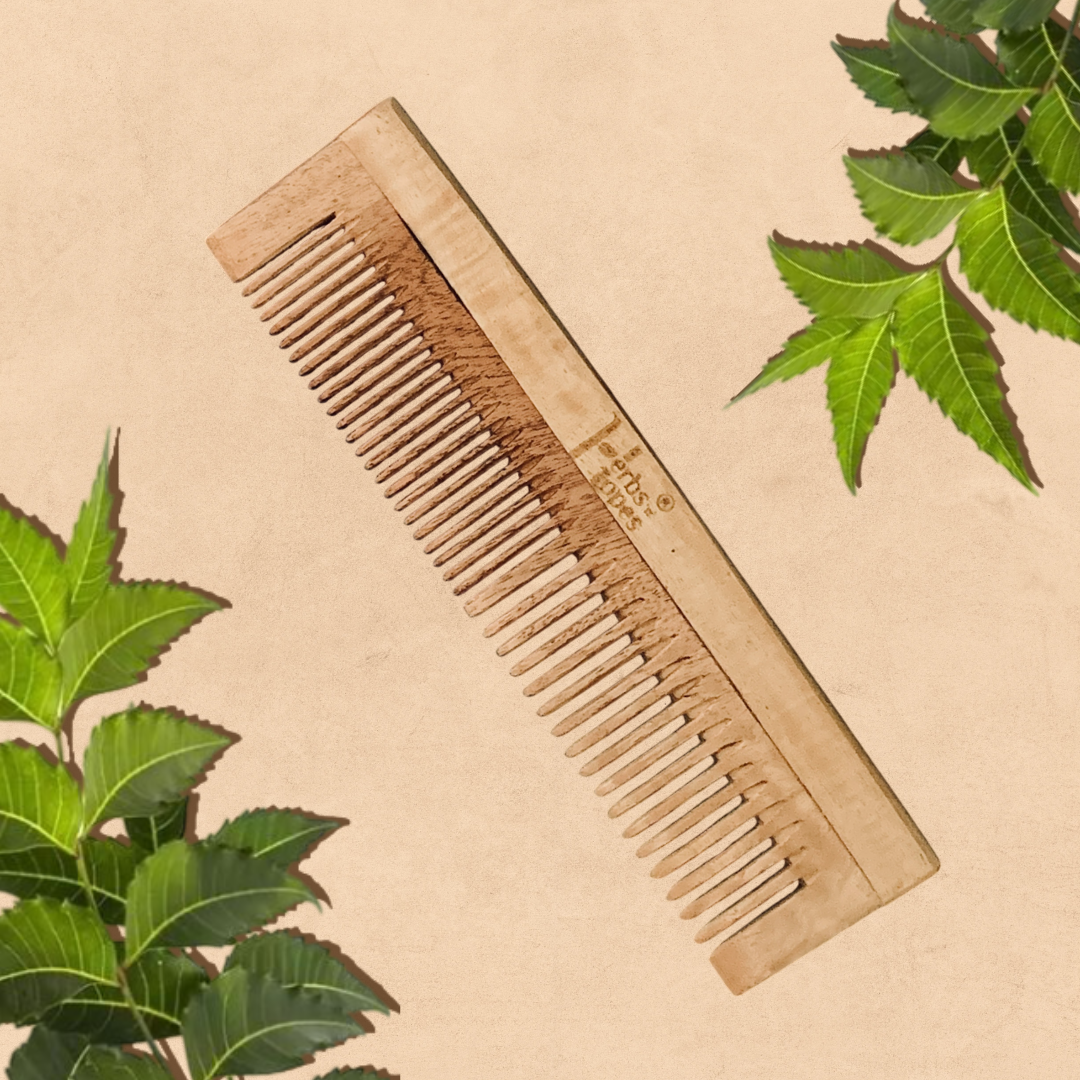 Neem Wooden Comb (Lily)